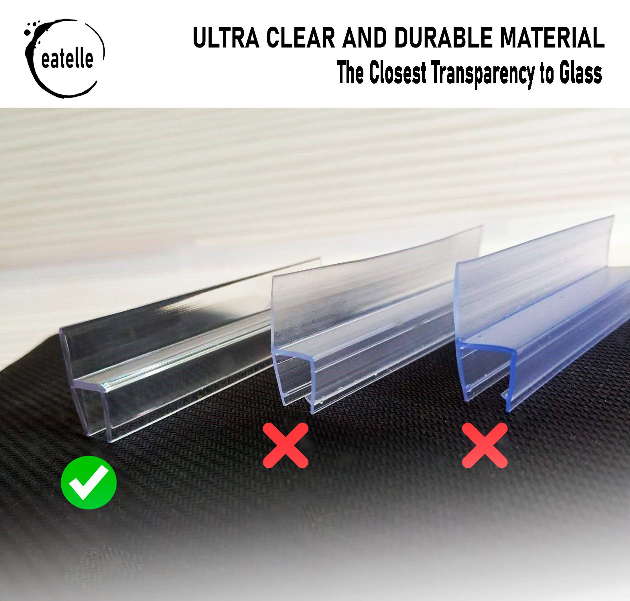 Shower Door Side Seal Strip for 1/2" Glass, “h” Jamb 78" in Long