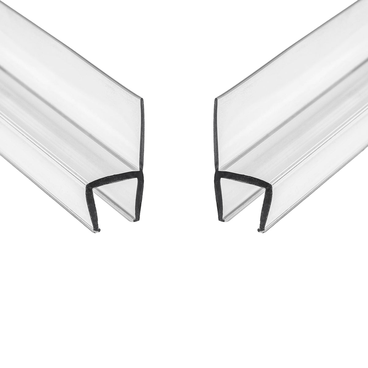 eatelle Frameless Shower Door Side Seal Stripe, H-Jamb 78&quot; Long (2 Pack - 3/8&quot; H Type) - eatelle